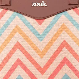 ZOUK WavBeach Geometric Printed Shopper Handheld Bag image 4