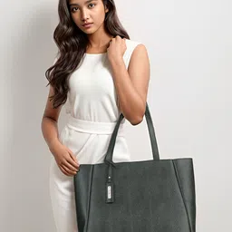 Toteteca PU Structured Tote Bag With Quilted image 1