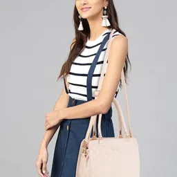 AMYENCE Textured Structured Handheld Bag With Quilted image 4