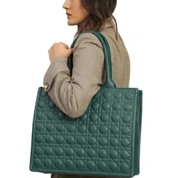MINI WESST Textured Structured Tote Bag image 1