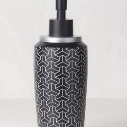 OBSESSIONS Black & Silver Polyresin Soap & Lotion Dispenser-31