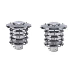 DENICRAAS Set Of 2 Grey Textured Outdoor Lamp-30