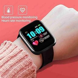 STORIA D20 Smart Watch with Heart Rate Monitor, Bluetooth Connectivity, Multiple Sports Modes, Black image 3