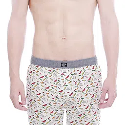 Basics Men White Printed Boxers 14BBX31046-image-32