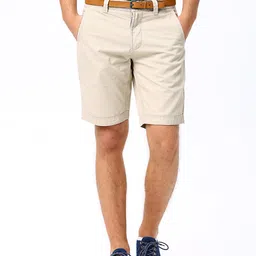 Basics Men Beige Comfort Fit Shorts-image-63