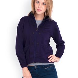 Belle Fille Women Purple Hooded Sweatshirt-image-18