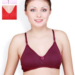Floret Pack of 3 Full Coverage Bras-26