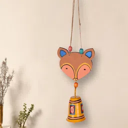 AAKRITI ART CREATIONS Brown & Pink Foxy Brown Wind Chime-image-70