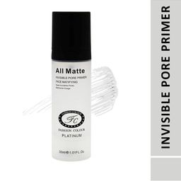Fashion Colour Platinum All Matte Face Matifying Invisible Pore Primer - 30 ml image 2