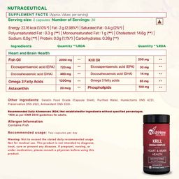 WishNew Wellness Hydrafuel 20 Sachets Pack with Joint Flex 90 Tabs & Krill Omega Complex Combo,  60 softgels  Lemon & Lime  image 5