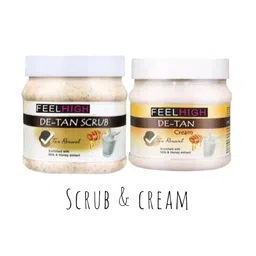 FEELHIGH Set Of 2 De-Tan Face Cream & Scrub - 500 ml Each-41