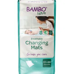 Bambo Nature Kids Pack of 10 White Sustainable Disposable Diaper Changing Mat-image-19