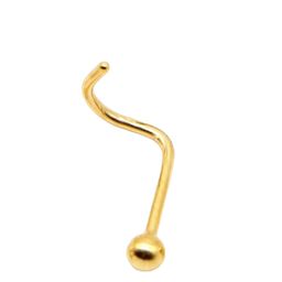 Abhooshan Gold-Plated Sterling Silver Stud Nosepin-11