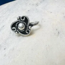 Arte Jewels 92.5 Sterling Silver Stone-Studded Clip-On Septum Nosepin-32