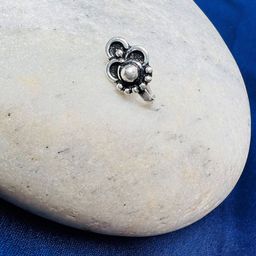 Arte Jewels 92.5 Sterling Silver Stone-Studded Nosepin-image-63