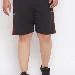 bigbanana Men Plus Size Black Sports Shorts-image-16
