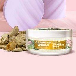 Glamour World Ayurvedic Glow Active Fairness Face Pack for Sensitive Skin - 150g-51