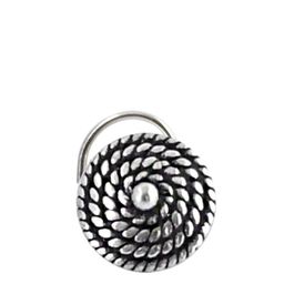 Abhooshan 92.5 Sterling Silver Silver-Plated Oxidized Stud Nosepin-image-0