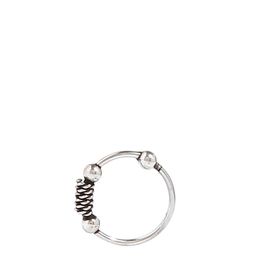Abhooshan 92.5 Sterling Silver Oxidized Ring Nosepin-36