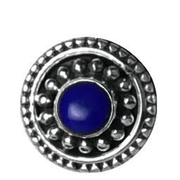 Abhooshan 92.5 Sterling Silver Lapis Lazuli Studded Nosepin-picture-31