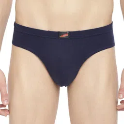 SOLO Men Anti Bacterial Pure Cotton Basic Brief Virgin-Navy-75-image-79