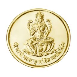 Pray Everyday  Gold Plated & Yellow Laxmi Ji Sri Suktam Coin-picture-26