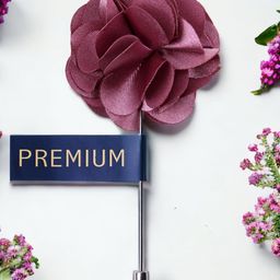 PELUCHE Unisex Purple Floral Ornamental Treat Brooch Lapel Pin-image-56