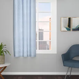 THE CONVERSION Grey Abstract Jacquard Window Curtain-image-36