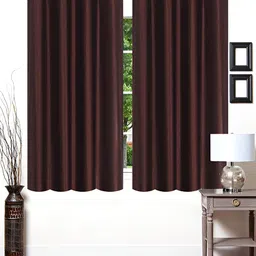 THE CONVERSION Brown 2 Pieces Window Curtain-picture-13