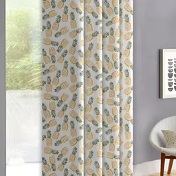 OASIS Orange & Black Conversational Printed Door Curtain-image-79
