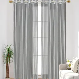 Homefab India Set of 2 Sheer Door Curtain-image-23