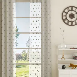 GM White & Green Single Door Curtain-57