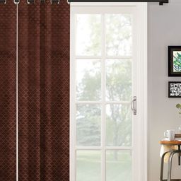 HOSTA HOMES Brown Long Door Curtain-image-17