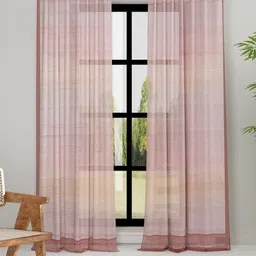 Fabindia Rust Long Door Curtain-50