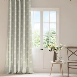 DDecor Green & White Floral Room Darkening Door Curtain-image-24