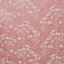 Ariana Coral & White Floral Door Curtain-image-34