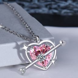 Jewels Galaxy Silver-Plated Stone-Studded Pendant With Chain-image-80