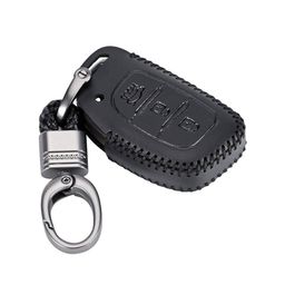 CONTACTS Leather Car Key Cover With Key Chain-image-86