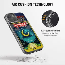 DailyObjects Yellow & Teal Moonlight Matchbox Stride 2.0 Case Cover For iPhone 13 Mini image 3