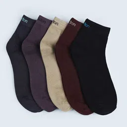 FABdon Men Pack Of 5 Ankle-Length Socks-42
