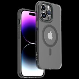 Muvtech Crystal Pro Snap PC Back Cover for iPhone 15 Pro Max (Camera Protection, Black)-image-38
