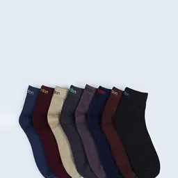 FABdon Men Pack Of 8 Ankle-Length Socks-13