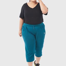 CUPID Women Teal Capris-image-96