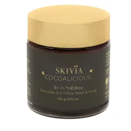SKIVIA Cocoalicious 2-In-1 Face Wash & Scrub with Niacinamide & Vitamin E - 100 g image 2