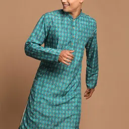 VASTRAMAY Men Geometric Printed Kurta-picture-13
