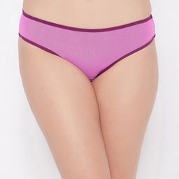 Clovia Women Pink Solid Bikini Briefs-picture-41