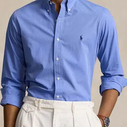 Polo Ralph Lauren Men Button-Down Collar Solid Cotton Formal Shirt-image-18