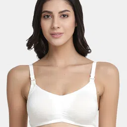 Inner Sense White Organic Cotton Antimicrobial Nursing Sustainable Bra with Removable Pads IMB001C-picture-48