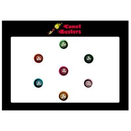 Comet Busters Multicolor Embellished Bindi - 7 Pcs-33