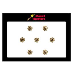 Comet Busters Gold-Coloured Set of 7 Stone Studded Bindis-35